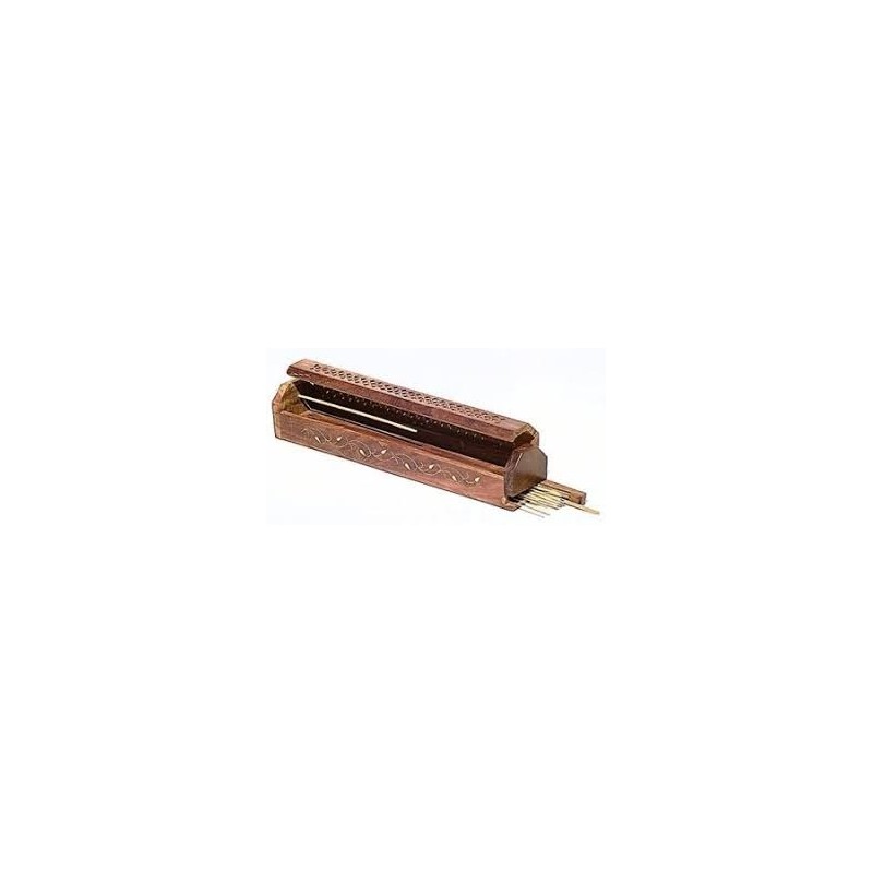 Porta Bastoncini D'incenso In Legno, 25x3,5 Cm, Raccoglicenere, Per Aromaterapia E Meditazione – SAMASIA