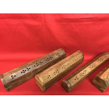 Porta Incenso In Legno E Vetro Con 7 Pezzi – Bruciatore Per Bastoncini Da Appendere O Appoggiare, Per Meditazione E Yoga