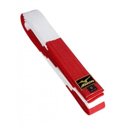 Cintura MIZUNO SENSEI bianco/rossa